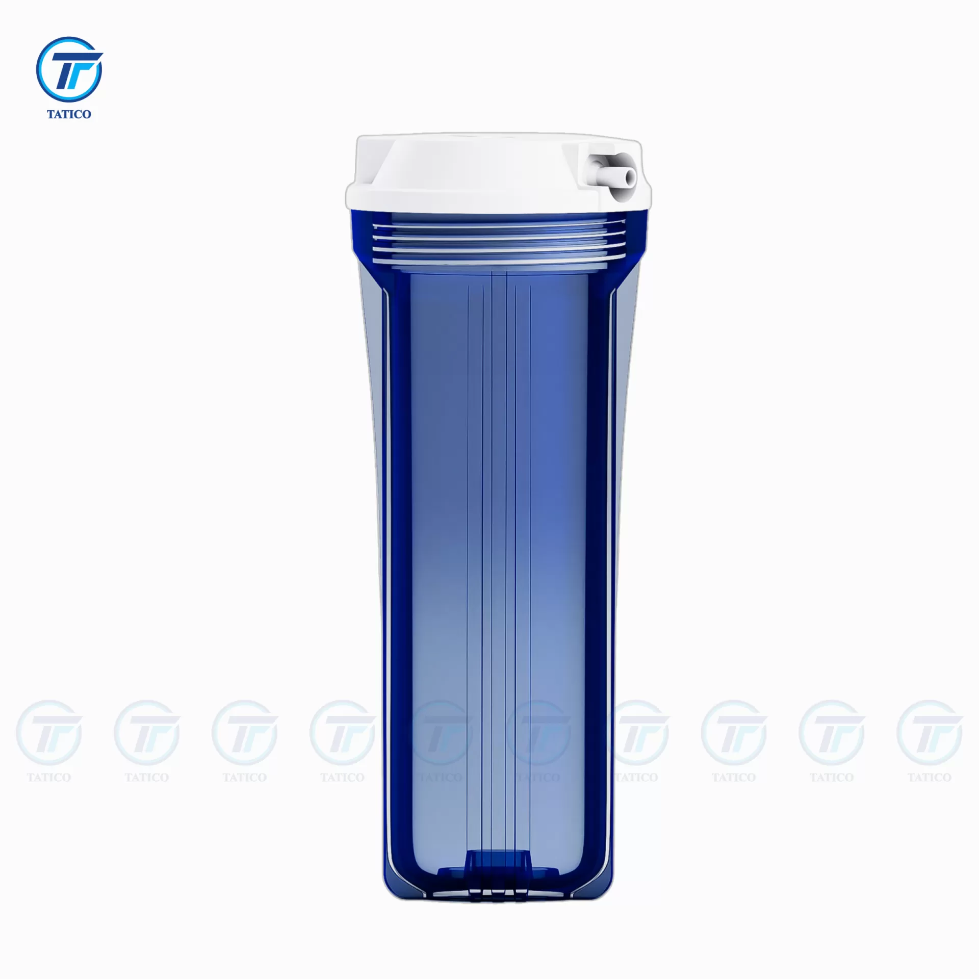 Cốc lọc nước 10 inch xanh trong vat (ren 13,21, ren đấu nhanh, đầu đấu nhanh)